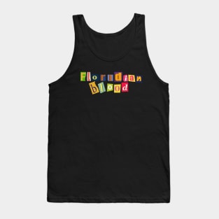 Floridian Ransome Note Graphic Letters Tank Top